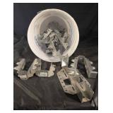 Galvanized Steel Brackets & Mounting Hardware - Assorted Channel & L-Shape Brackets