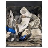 PVC Plumbing Fittings - Assorted Elbows Tees Couplings & Adapters (White DWV)