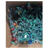 String Lights - Green Wire, Multicolor Mini Bulbs in Box