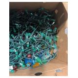 String Lights - Green Wire, Multicolor Mini Bulbs in Box