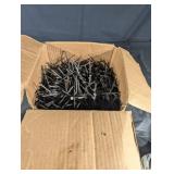 Box of Common Nails - 2-3 in Long, Steel, Black Finish