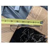 Box of Common Nails - 2-3 in Long, Steel, Black Finish