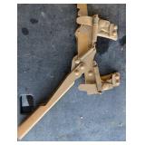 Vintage Long Serrated Blade Saw with Spring-Loaded Clamp