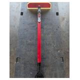 Red-Handled Squeegee Cleaning Tool with Pivot Head