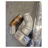 Stove Pipe Duravent Galvanized HVAC Ducting Parts - Round Duct, Elbows, Grille & Plenum