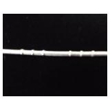 .925 Sterling Silver Abalone and Black Pearl Cross Pendant and Thick Necklace