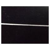 .925 Sterling Silver Topaz Crystal Slider Pendant Necklace