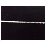 .925 Sterling Silver Topaz Crystal Slider Pendant Necklace