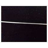 .925 Sterling Silver Larimar and Topaz Turtle Dangle Pendant Necklace