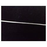 .925 Sterling Silver Larimar and Topaz Turtle Dangle Pendant Necklace