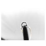 .925 Sterling Silver Larimar and Topaz Turtle Dangle Pendant Necklace