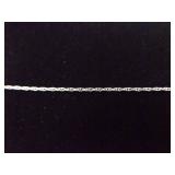 .925 Sterling Silver Stacked Topaz Crystal Pendant Necklace