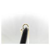 .925 Sterling Silver Marquise Topaz Crystal Vermeil Pendant Necklace