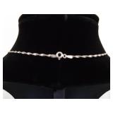 .925 Sterling Silver Opalite Pendant Necklace