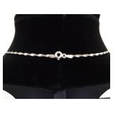 .925 Sterling Silver Opalite Pendant Necklace