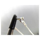 .925 Sterling Silver Large Turquoise Stone Statement Pendant Necklace