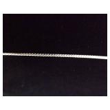 .925 Sterling Silver Blue Agate Pendant Necklace