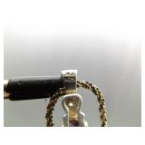 .925 Sterling Silver Amethyst Crystal Pendant Necklace