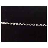 .925 Sterling Silver Semi Polished Raw Amethyst Pendant Necklace