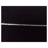 .925 Sterling Silver Pink Sapphire Crystal Pendant Necklace