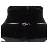 .925 Sterling Silver Jade Cabochon Pendant Necklace