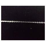 .925 Sterling Silver Green Turquoise Pendant Necklace