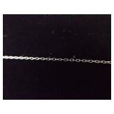 .925 Sterling Silver Calcedony Dragons Veins Agate Pendant Necklace