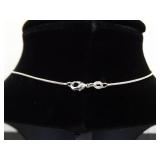 .925 Sterling Silver Citrine Healing Crystal Pendant Necklace