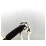 .925 Sterling Silver Citrine Healing Crystal Pendant Necklace