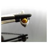 .925 Sterling Silver Golden Pearl Pendant Necklace