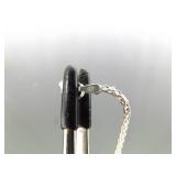 .925 Sterling Silver Chocolate Carnelian Stone Pendant Necklace