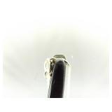 .925 Sterling Silver Moss Agate Pendant Necklace