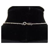 .925 Sterling Silver Ammonite Fossil Pendant Necklace