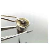 .925 Sterling Silver RARE Dik Dik Horn Pendant Necklace