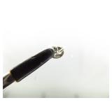 .925 Sterling Silver RARE Dik Dik Horn Pendant Necklace