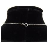 .925 Sterling Silver Healing Crystal Quartz Stone Pendant Necklace