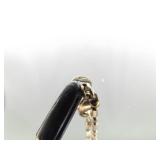 .925 Sterling Silver Petoskey Stone Pendant Necklace