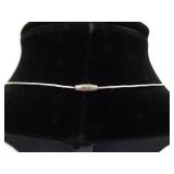 .925 Sterling Silver Liquid Silver Genuine Pearl Dangle Pendant Necklace