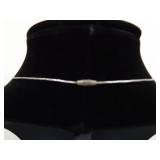 .925 Sterling Silver Liquid Silver Genuine Pearl Dangle Pendant Necklace