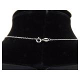 .925 Sterling Silver 10k Yellow Gold and Diamond Accented Jane Seymour Open Heart Pendant Necklace