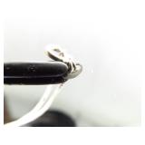 .925 Sterling Silver 10k Yellow Gold and Diamond Accented Key To My Heart Pendant Necklace