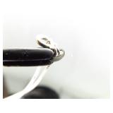 .925 Sterling Silver 10k Yellow Gold and Diamond Accented Key To My Heart Pendant Necklace