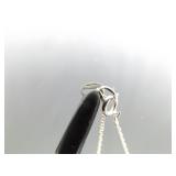 .925 Sterling Silver Diamond Accented Heart Pendant Necklace