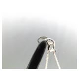 .925 Sterling Silver Diamond Accented Heart Pendant Necklace