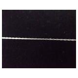 .925 Sterling Silver Diamond and Sapphire Crystal Accented Infinity Pendant Necklace