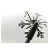 .925 Sterling Silver Diamond Accented Snowflake Pendant Necklace