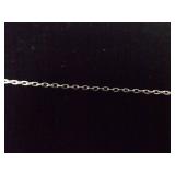 .925 Sterling Silver Zirconia Swirl Pendant Necklace