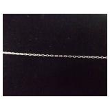 .925 Sterling Silver Zirconia Swirl Pendant Necklace