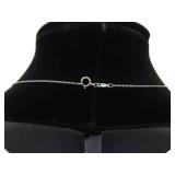 .925 Sterling Silver Zirconia Swirl Pendant Necklace