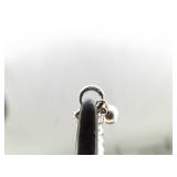 .925 Sterling Silver Zirconia Bar Pendant Necklace